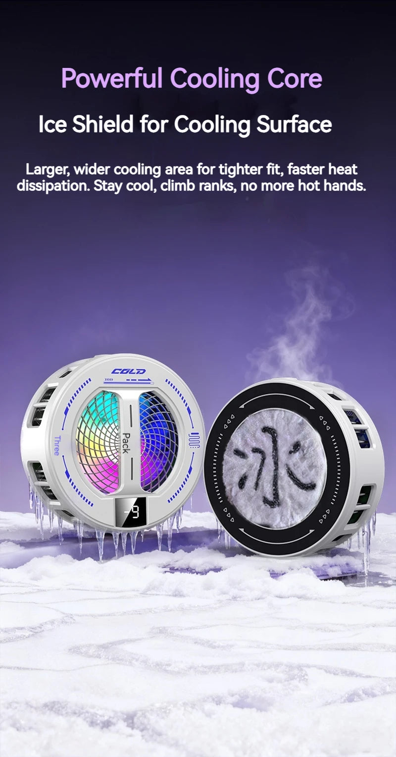 Refroidisseur Magnétique Gaming RGB — Affichage Température
