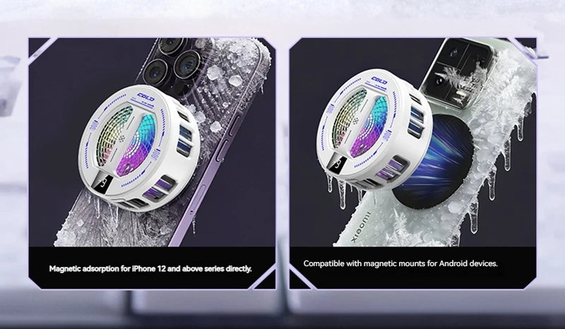 Refroidisseur Magnétique Gaming RGB — Affichage Température