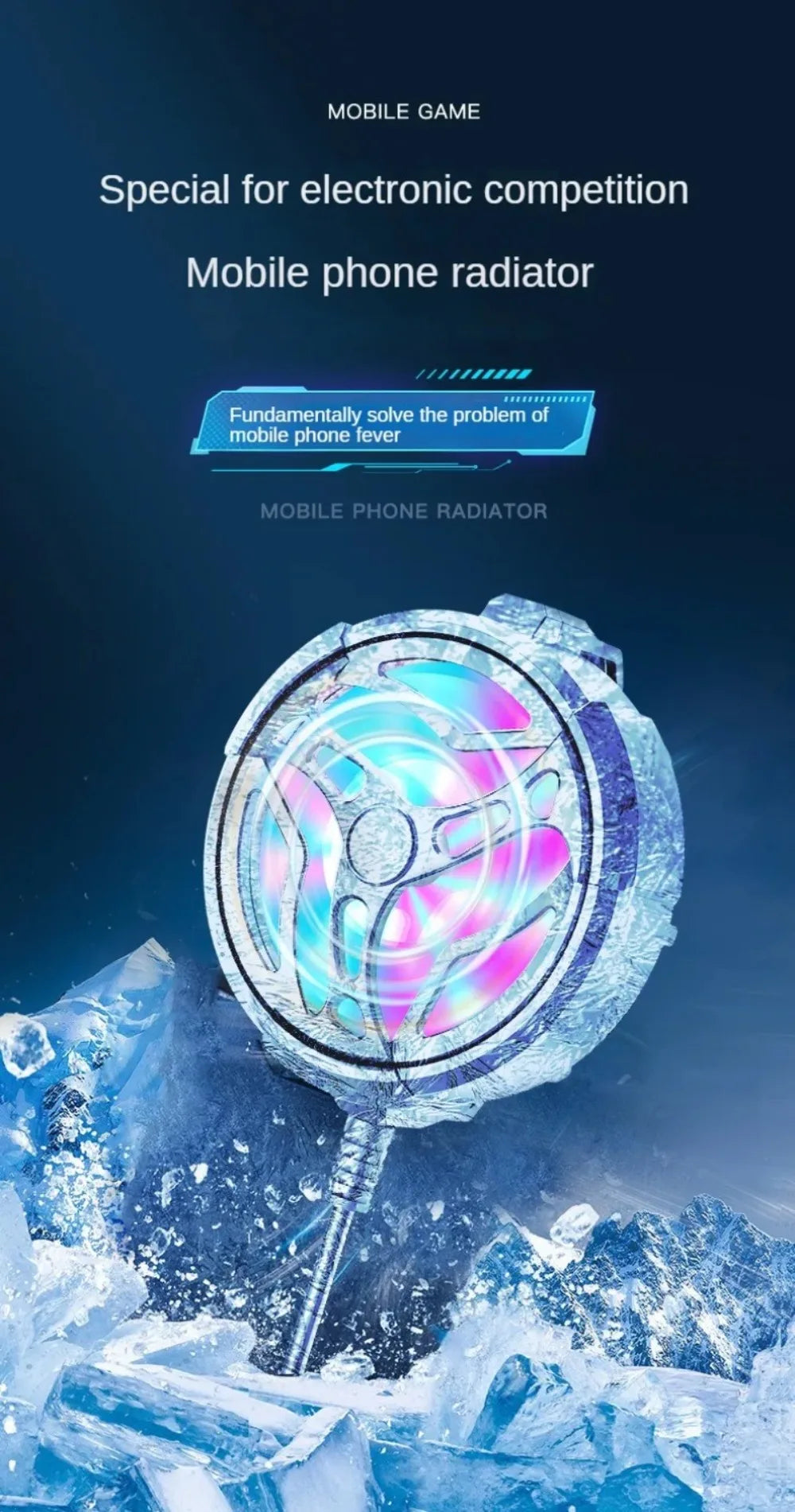 Mini Ventilateur Refroidisseur Gaming Mobile — Universel