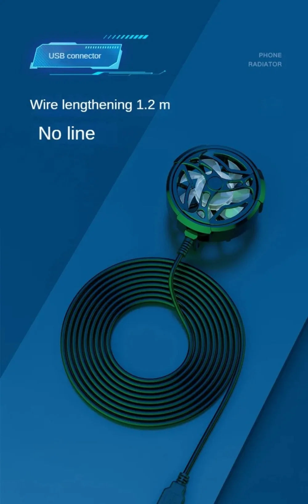 Mini Ventilateur Refroidisseur Gaming Mobile — Universel