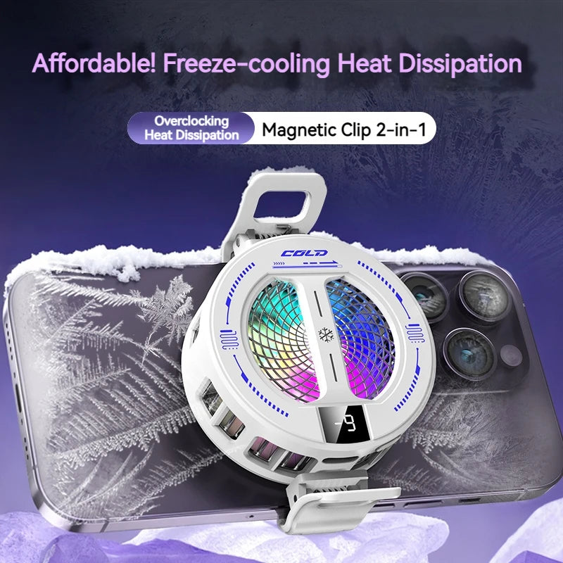 Refroidisseur Magnétique Gaming RGB — Affichage Température