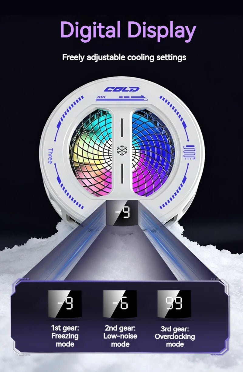 Refroidisseur Magnétique Gaming RGB — Affichage Température
