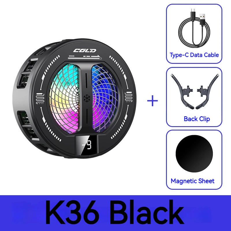 Refroidisseur Magnétique Gaming RGB — Affichage Température