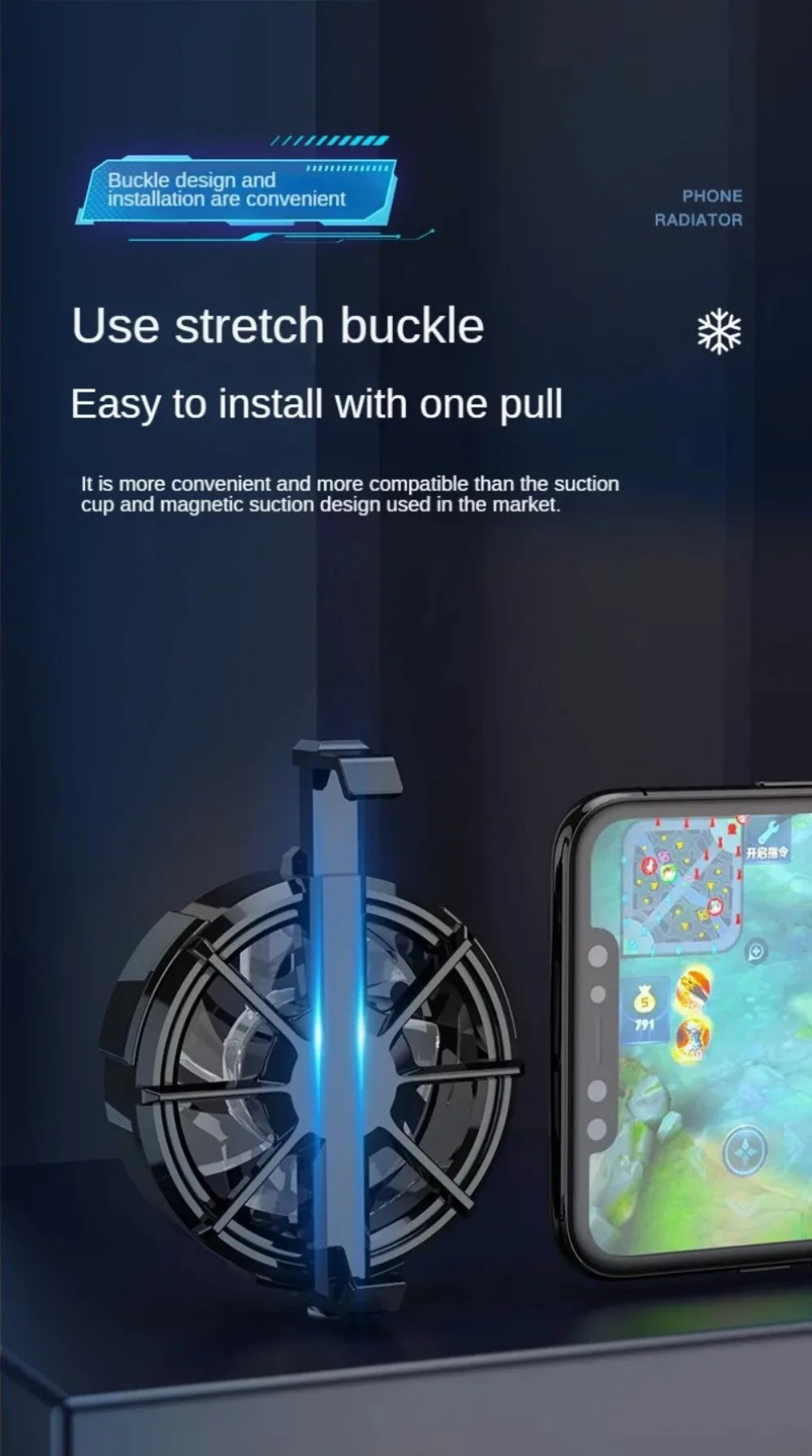 Mini Ventilateur Refroidisseur Gaming Mobile — Universel