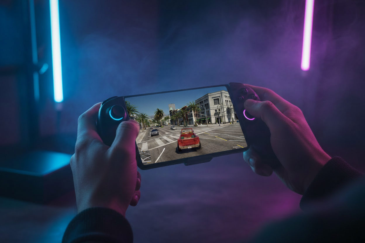 GTA V sur écran manette